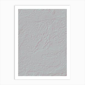 Textured Plastered Art Print Pink Art Print