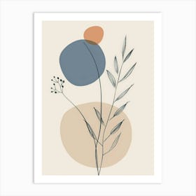 Abstract Plant Print Art Print