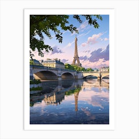 Paris Eiffel Tower 4 Art Print