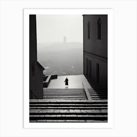 Assisi, Italy,  Black And White Analogue Photography  2 Art Print