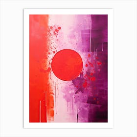 Red Soul in Bauhaus style Art Print