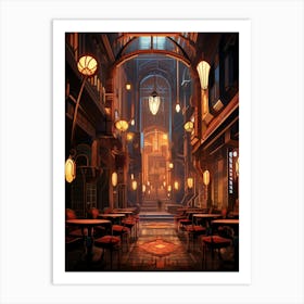 Spice Bazaar Art Deco 3 Art Print