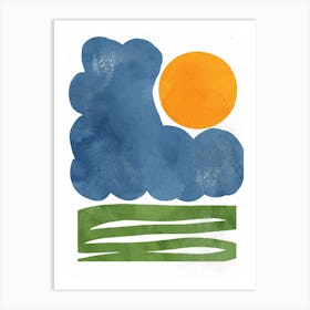 Sun And Clouds Art Print