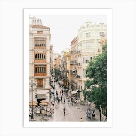 City Street In Valencia // Spain, Travel& Street Photography Art Print