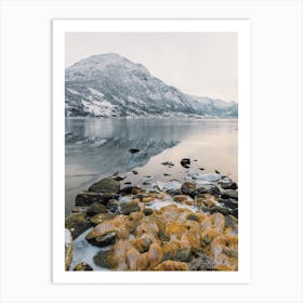 Icy Fjord Scenery Art Print