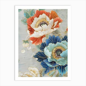 Chinese Flower Painting 90 Art Print