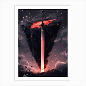 Sword Of Fire Art Print