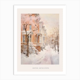 Dreamy Winter Painting Poster Boston Usa 1 Art Print