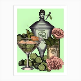 Gin Advert Kitsch 2 Art Print