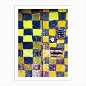 Amsterdam Checkered Door Art Print