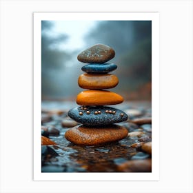 Balancing Stones 7 Art Print