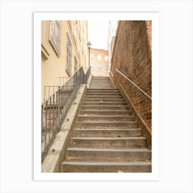 Stairs in the Old Town of Vienna Art Print