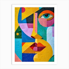 Abstract Of A Woman'S Face 25 Art Print