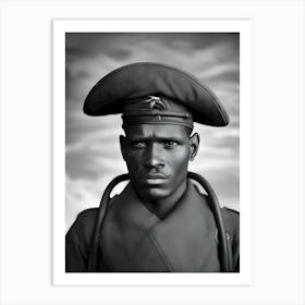 African Soldier - Reimagined Art Print