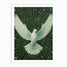 Ohara Koson Inspired Bird Painting Dove 4 Art Print