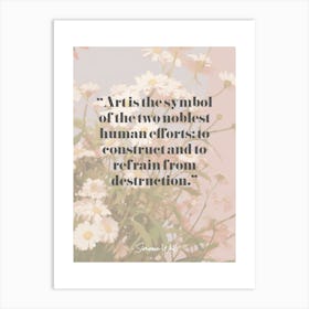 Artist Quote Simone Weil Art Print