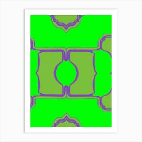 Green And Purple Art Print