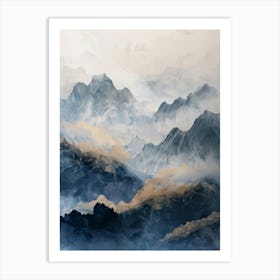 Mountain Range 1 Art Print