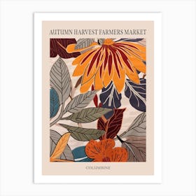 Fall Botanicals Columbine 1 Poster Art Print