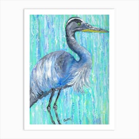 Blue Heron Art Print