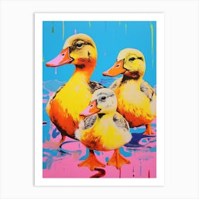 Duckling Colour Pop 2 Art Print