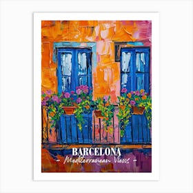 Mediterranean Views Barcelona 3 Art Print