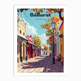 Ballarat Australia Street Art Illustration Art Print