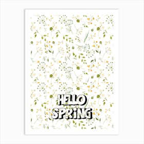 Hello Spring Art Print