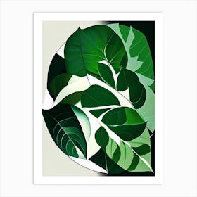 Wintergreen Leaf Vibrant Inspired 1 Art Print