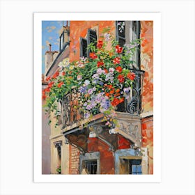 Balcony Painting In London 2 Art Print