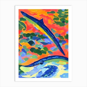 Mosasaurus Matisse Inspired Art Print