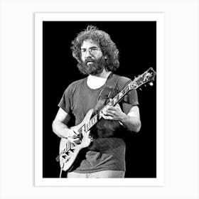 Jerry Garcia Line Art 1 Art Print