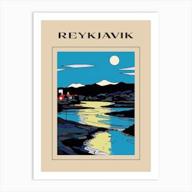 Minimal Design Style Of Reykjavik, Iceland 1 Poster Art Print