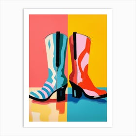 Matisse Inspired Cowgirl Boots 5 Art Print