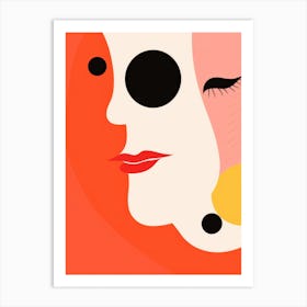 Abstract Portrait Of A Woman 19 Art Print