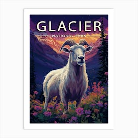 Glacier National Park Poster Art Print