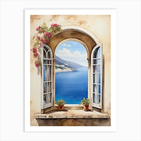 Window To The Sea 1 Art Print