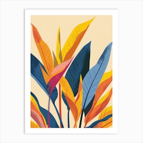 Tropical Leaves Canvas Print 6 Art Print