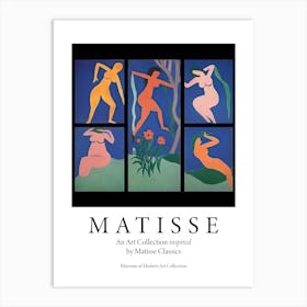 Women Dancing, Shape Study, The Matisse Inspired Art Collection Poster 4 Art Print