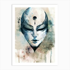 Alien Face 2 Art Print