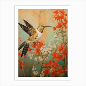 Hummingbird 1 Detailed Bird Painting Art Print