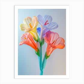 Dreamy Inflatable Flowers Peacock Flower 3 Art Print