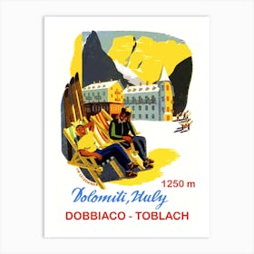 Sunbathing In Dolomiti, Italy Art Print