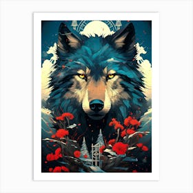 Wolf Intricate Art Print