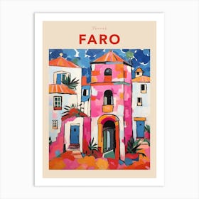 Faro Portugal 5 Fauvist Travel Poster Art Print