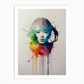 Watercolor Of A Woman 15 Art Print