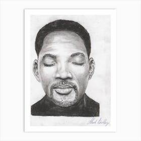 Will Smith Drawing Art Print