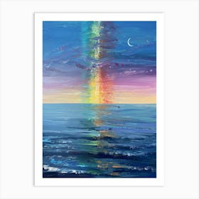 Rainbow Over The Ocean 2 Art Print