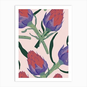 Artichoke Abstract Pattern 1 Art Print