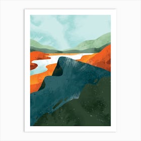 River In The Mountains 5 Art Print